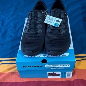 Skechers Black Athletic Shoes with Memory Foam